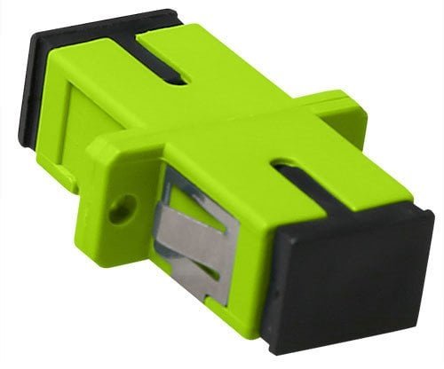 ACT Fiber optic SC-SC simplex adapter multimode OM5. Connectors: SC/SC Adapter sc simplex om5 fl lime EA1026