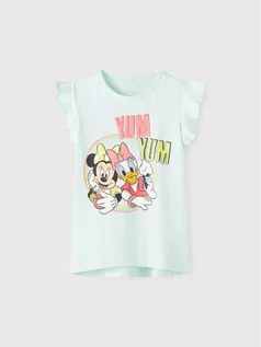 Bluzy dla chłopców - Name it Bluzka DISNEY 13201319 Zielony Regular Fit - grafika 1