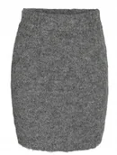 Spódnice - NOISY MAY SZARA KLASYCZNA SPÓDNICA OŁÓWKOWA Z WEŁNĄ M XQA - miniaturka - grafika 1
