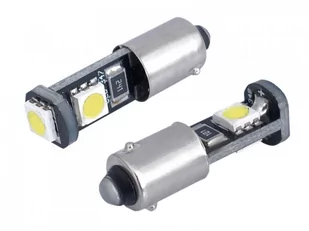 Żarówka samochodowa LED H6W BAX9s 12V 3xSMD 5050 Canbus biała Y4-4289 - Żarówki samochodowe - miniaturka - grafika 1