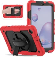 Etui do tabletów - Etui do Samsung Galaxy Tab A 8.4” Podstawka i Pasek na Ramię Czerwone - miniaturka - grafika 1