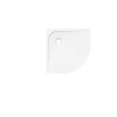 Brodziki prysznicowe - Brodzik do kabiny prysznicowej 1/4 koła 90x90 cm biały Easy Sensea - miniaturka - grafika 1