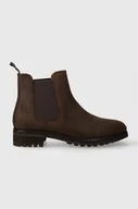 Botki męskie - Polo Ralph Lauren sztyblety zamszowe Bryson Chls męskie kolor brązowy 812913541002 - miniaturka - grafika 1