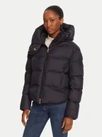 Kurtki damskie - PINKO Kurtka zimowa 101602 A2P6 Granatowy Regular Fit - miniaturka - grafika 1