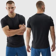 Koszulki męskie - Koszulka Męska 4F Sportowy T-shirt Męski Funkcyjny Treningowy Czarny M - miniaturka - grafika 1