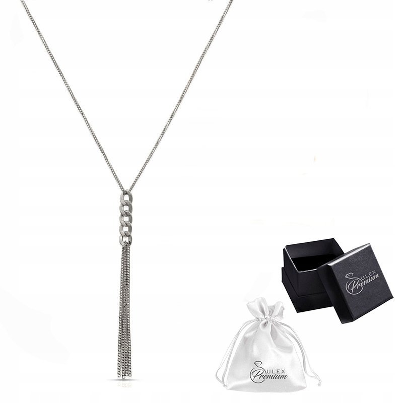 Naszyjnik srebrny pr. 925 Rodowana Kolia Celebrytka Na Prezent Dla Niej