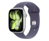Smartwatch - Apple Watch 11 GPS 42mm koperta z aluminium srebrny pasek sportowy S/M Fioletowy - miniaturka - grafika 1