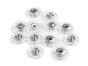 Zatrzaski / zapięcie ozdobne 18 mm ( Przeźroczyste ) - Prace ręczne dla dzieci - miniaturka - grafika 1