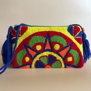 Kolorowa torebka boho punch needle II - Torebki damskie Kolorowa torebka boho punch needle II - Torebki damskie - miniaturka - grafika 1