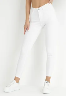 Białe Jeansy Skinny z Regularnym Stanem Ingas - Spodnie damskie - miniaturka - grafika 1