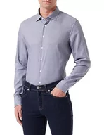 Koszule męskie - Seidensticker Męska koszula slim fit z długim rękawem, granatowy, 41 - miniaturka - grafika 1