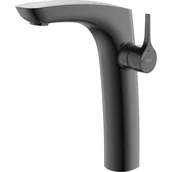 Baterie umywalkowe - Roca A5A3C3ANM0 Jednouchwytowa bateria umywalkowa sztorcowa wysoka bez korka(COLD START) kolor Brushed Titanium Black - miniaturka - grafika 1