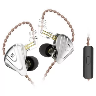 KZ ZSX Terminator Metal 5BA 1DD HIFI with Mic- Black - Słuchawki - miniaturka - grafika 1