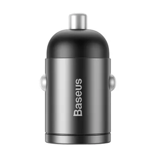 Baseus Tiny Star PPS mini inteligentna ładowarka samochodowa USB Typ C 30W Quick Charge 3.0 PD 3.0 szary (VCHX-B0G) - Ładowarki samochodowe - miniaturka - grafika 3