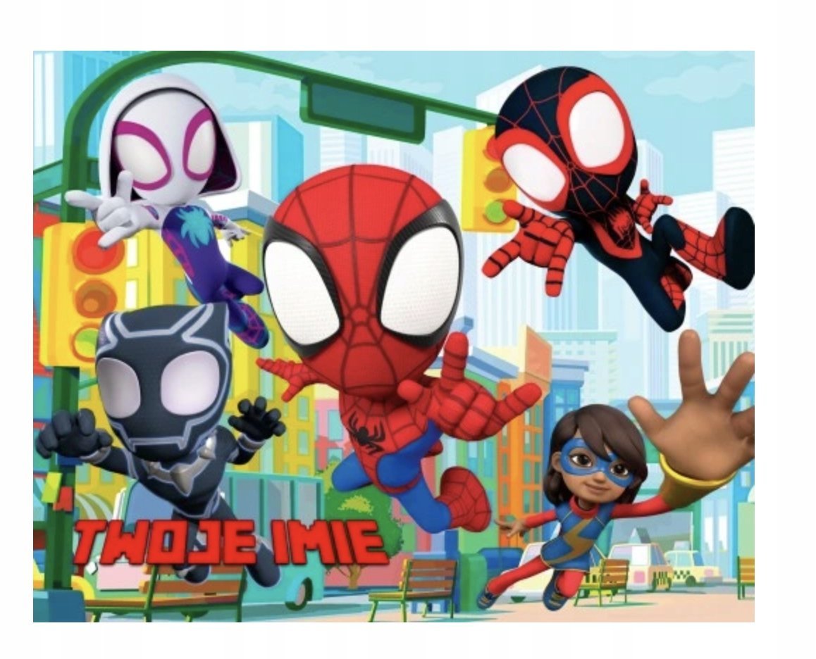 Puzzle SPIDEY SPIDERMAN bajka A3 252 el z Nadrukiem + IMIĘ Pudełko 8