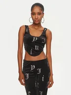 Koszulki i topy damskie - Juicy Couture Top Cait JCMCS224252 Czarny Slim Fit - miniaturka - grafika 1