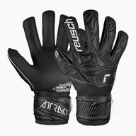 Piłka nożna - Rękawice bramkarskie dziecięce Reusch Attrakt Infinity Junior black - miniaturka - grafika 1
