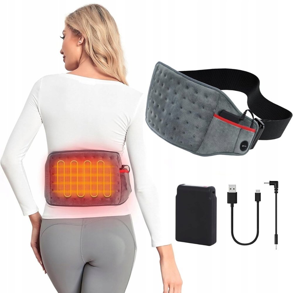 Elektryczny Pas Grzewczy Kintiwe Wireless z Grafenem - Ulga dla Pleców