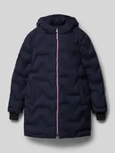 Kurtki i płaszcze dla dziewczynek - Płaszcz pikowany z naszywką z logo - miniaturka - grafika 1