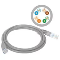 Patchcordy - Patchcord UTP A-LAN KKU5SZA3 (RJ45 - RJ45 ; 3m; UTP; kat. 5e; kolor szary) - miniaturka - grafika 1