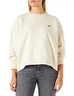 Bluzy damskie - Lee Bluza damska Crew, écru, L - miniaturka - grafika 1