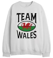 Bluzy męskie - Republic Of California "Team Wales" UXREPCZSW051 Bluza męska, biała, rozmiar M, biały, M - miniaturka - grafika 1