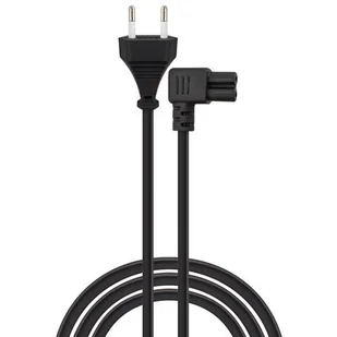 Kabel zasilający EU 2 pin (CEE 7/16) - IEC 320 C7 (kątowy) SAVIO 5 m - Kable komputerowe i do monitorów - miniaturka - grafika 1