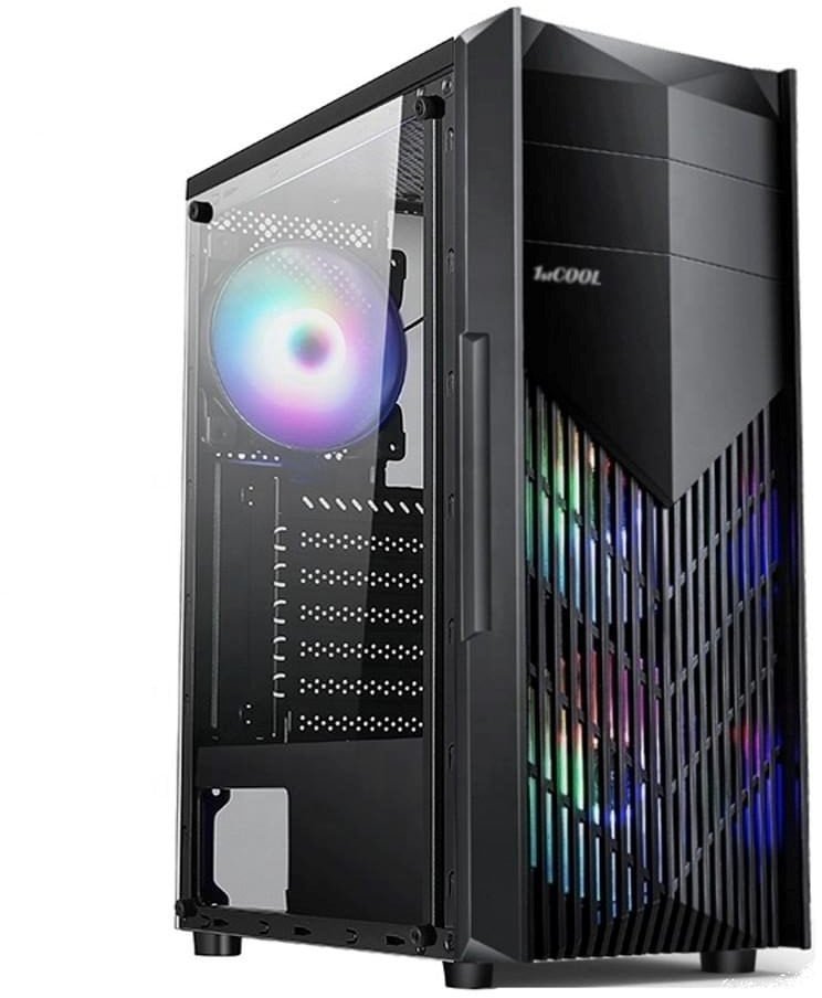 1stCOOL skříň MONSTER EVO, Mid Tower, AU, USB 3.0, 2x 120mm, černá