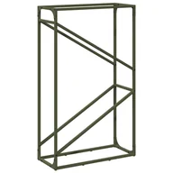 Wózki magazynowe - vidaXL Stojak na drewno opałowe, oliwkowo-zielony, 60x25x100 cm - miniaturka - grafika 1