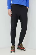 Spodnie sportowe męskie - Marmot spodnie outdoorowe Elche kolor czarny gładkie - miniaturka - grafika 1