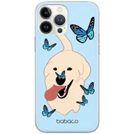 Etui i futerały do telefonów - Etui do Apple IPHONE 5/5S/SE Psy 011 Babaco Nadruk pełny Niebieski - miniaturka - grafika 1