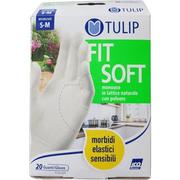 Rękawiczki jednorazowe - Rękawiczki lateksowe ICO GUANTI Tulip Fit Soft (rozmiar S/M) - miniaturka - grafika 1