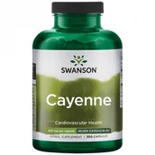 Pieprz - ﻿Pieprz kajeński Cayenne naturalna kapsaicyna 450mg 300 kapsułek SWANSON - miniaturka - grafika 1