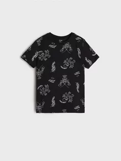 Koszulki dla chłopców - Sinsay - Koszulka - czarny - grafika 1