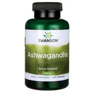 Suplementy naturalne - SWANSON Indyjski żeń-szeń na umysł i ciało, Ashwagandha 450 mg 100 kaps. - miniaturka - grafika 1