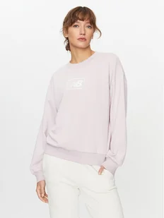 New Balance Bluza Essentials French Terry Crew WT33514 Fioletowy Regular Fit - Bluzy damskie - miniaturka - grafika 1