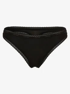Calvin Klein Stringi Kobiety Sztuczne włókno czarny jednolity, S - Majtki damskie - miniaturka - grafika 1