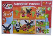 Puzzle - Surprise Puzzle KRÓLIK BING 4 w 1 TREFL 91863 - miniaturka - grafika 1