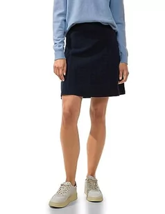 Street One Damska spódnica ze strukturą, niebieski (deep blue), 44W - Spódnice - miniaturka - grafika 1