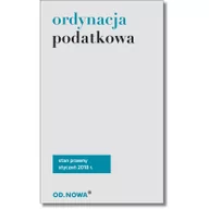 Prawo - Ordynacja podatkowa - dostępny od ręki, natychmiastowa wysyłka - miniaturka - grafika 1