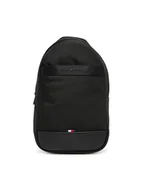 Plecaki - Tommy Hilfiger Plecak Th Nylon Travel Sling Bag AM0AM13572 Czarny - miniaturka - grafika 1