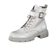 Botki damskie - Paul Green Damskie buty sznurowane, damskie botki na platformie, Offwhite 022, 40 EU - miniaturka - grafika 1