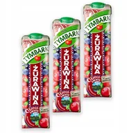 Soki i napoje niegazowane - Tymbark Owoce Świata Napój wieloowocowy żurawina 1 l x 3 sztuk - miniaturka - grafika 1