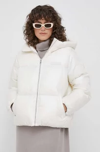 Tommy Hilfiger kurtka puchowa damska kolor beżowy zimowa - Kurtki damskie - miniaturka - grafika 1