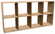 Półki i regały dla dzieci - Regał stojący ażurowy dąb artisan H0-S55 - miniaturka - grafika 1