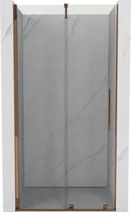Mexen Velar drzwi prysznicowe rozsuwane 120 cm, transparent, różowe złoto - 871-120-000-01-60 - Ścianki i drzwi prysznicowe - miniaturka - grafika 1