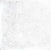 Płytki ceramiczne - Płytka gresowa Soft Concrete Hexagon White 60x60x0,8cm - miniaturka - grafika 1