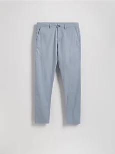 Reserved - Bawełniane spodnie chino slim - niebieski - Spodnie męskie - miniaturka - grafika 1