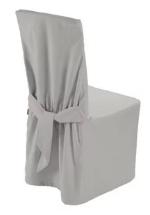Dekoria Sukienka na krzesło jasny popiel 45 × 94 cm Etna 580-705-90 - Pokrowce na meble - miniaturka - grafika 1