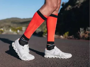 COMPRESSPORT Opaski kompresyjne na łydki R2V3 red black - Pozostały sprzęt i akcesoria do ćwiczeń - miniaturka - grafika 4
